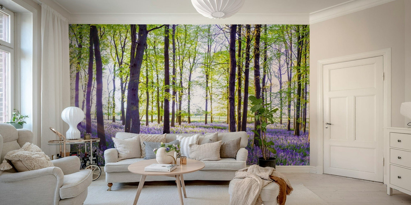 Woodland Bloom Panorama Wall Mural