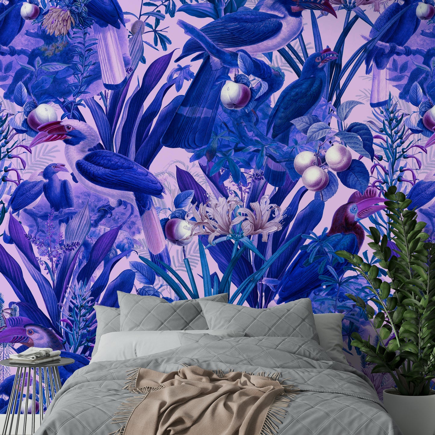 Purple Jungle Wall Mural