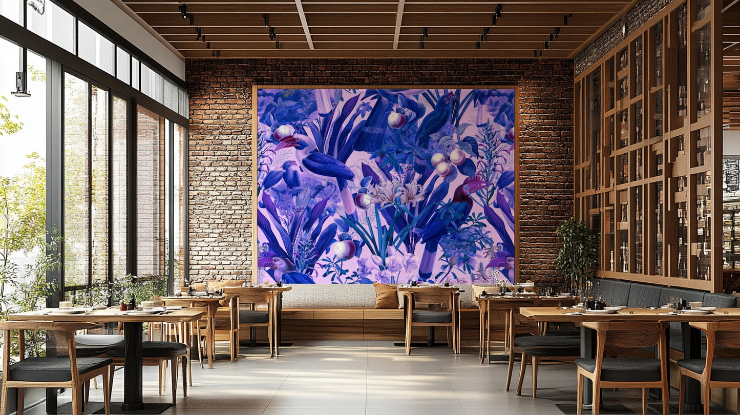 Purple Jungle Wall Mural