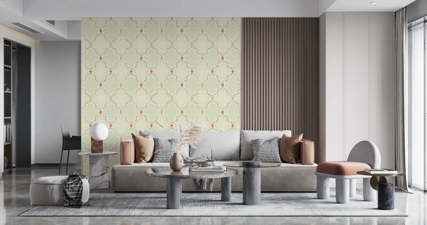 Quatrefoil Vines Wallpaper⁠