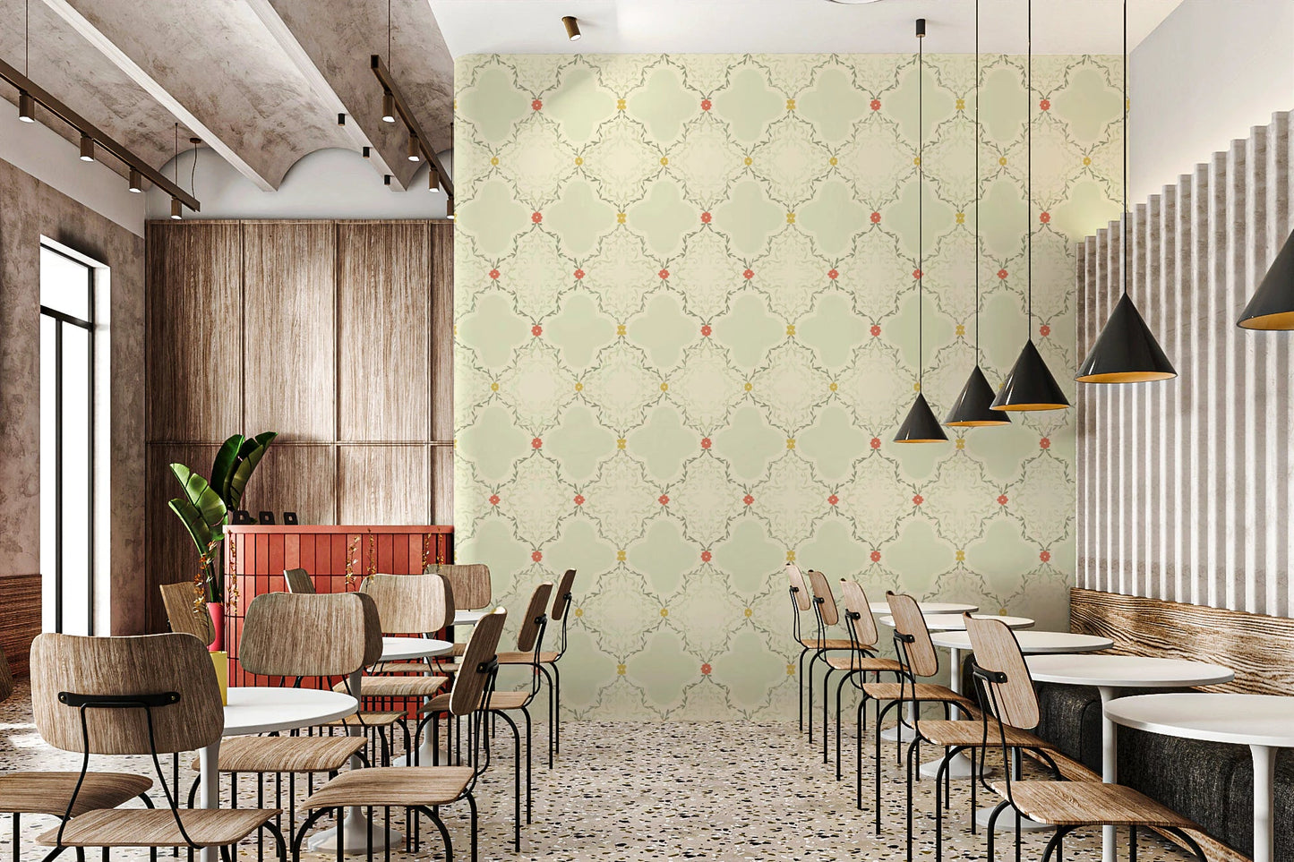 Quatrefoil Vines Wallpaper⁠
