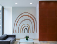 Quirky rainbow arch wall wallpaper

