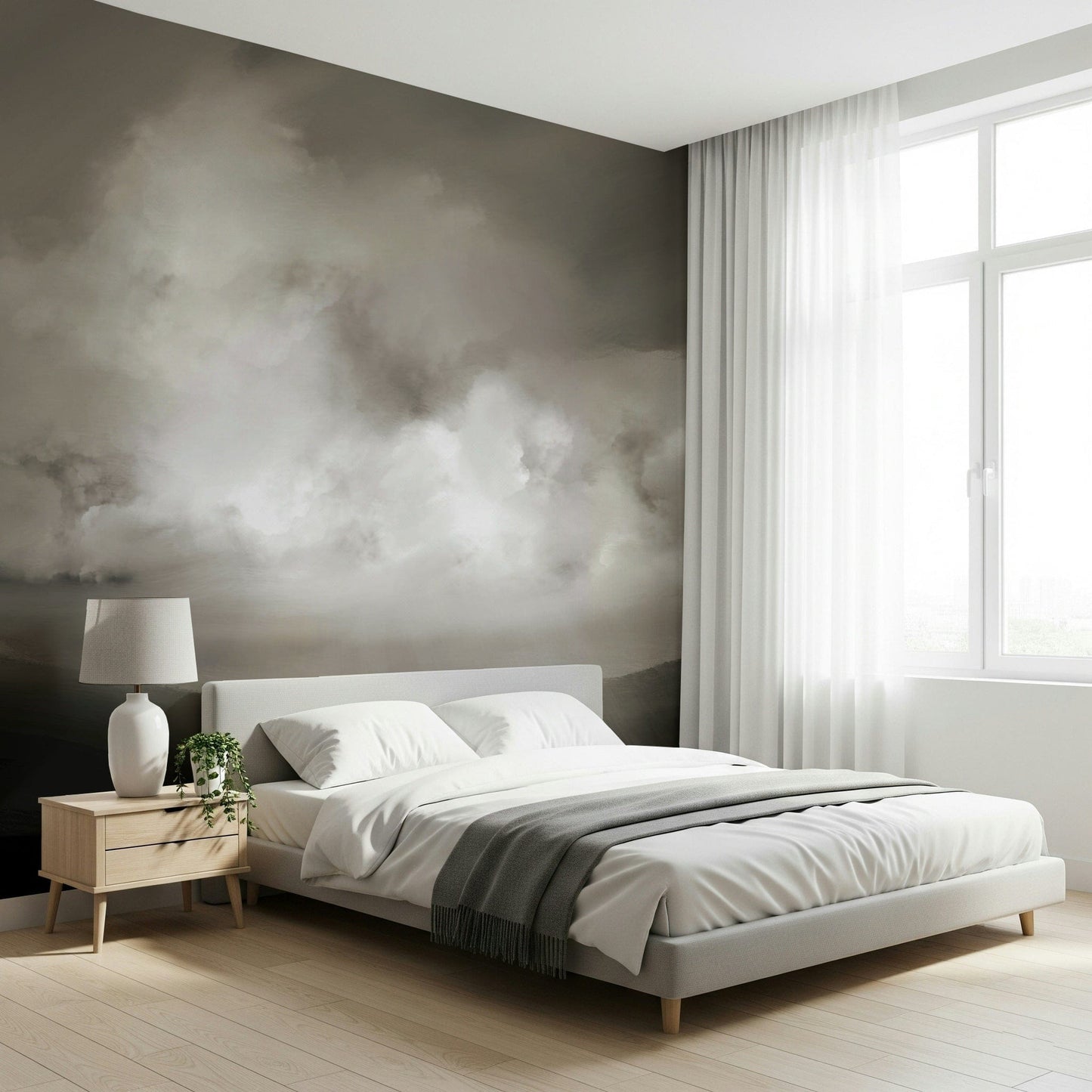 A classic cloudscape wallpaper for walls.