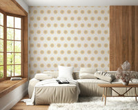 Beautiful repeating texture wall mural Eye-catching sunburst.