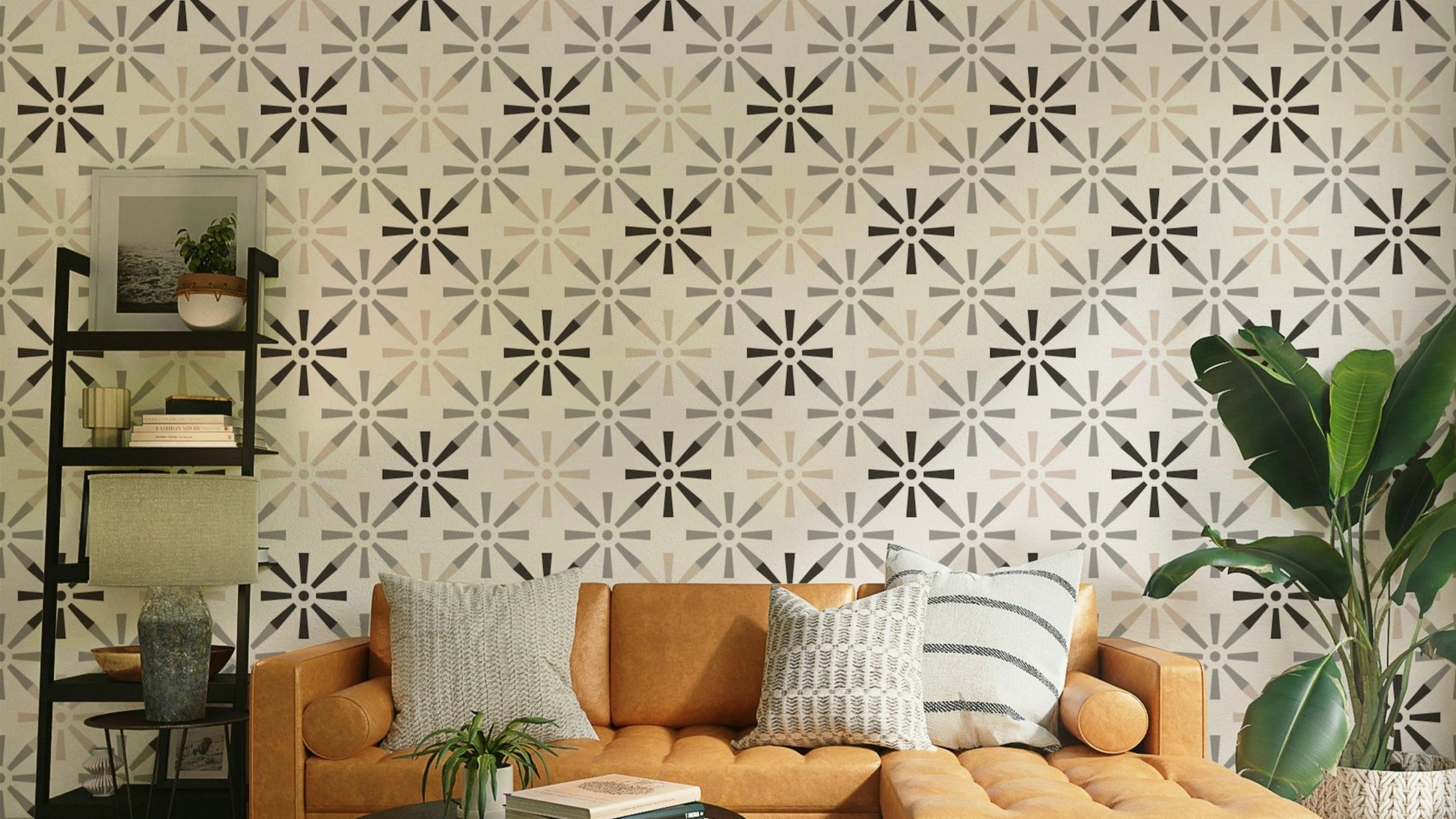 Radiant Symmetry Wallpaper Design

