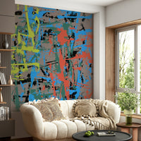 A contemplative modern design wallpaper mural for a feature wall.

