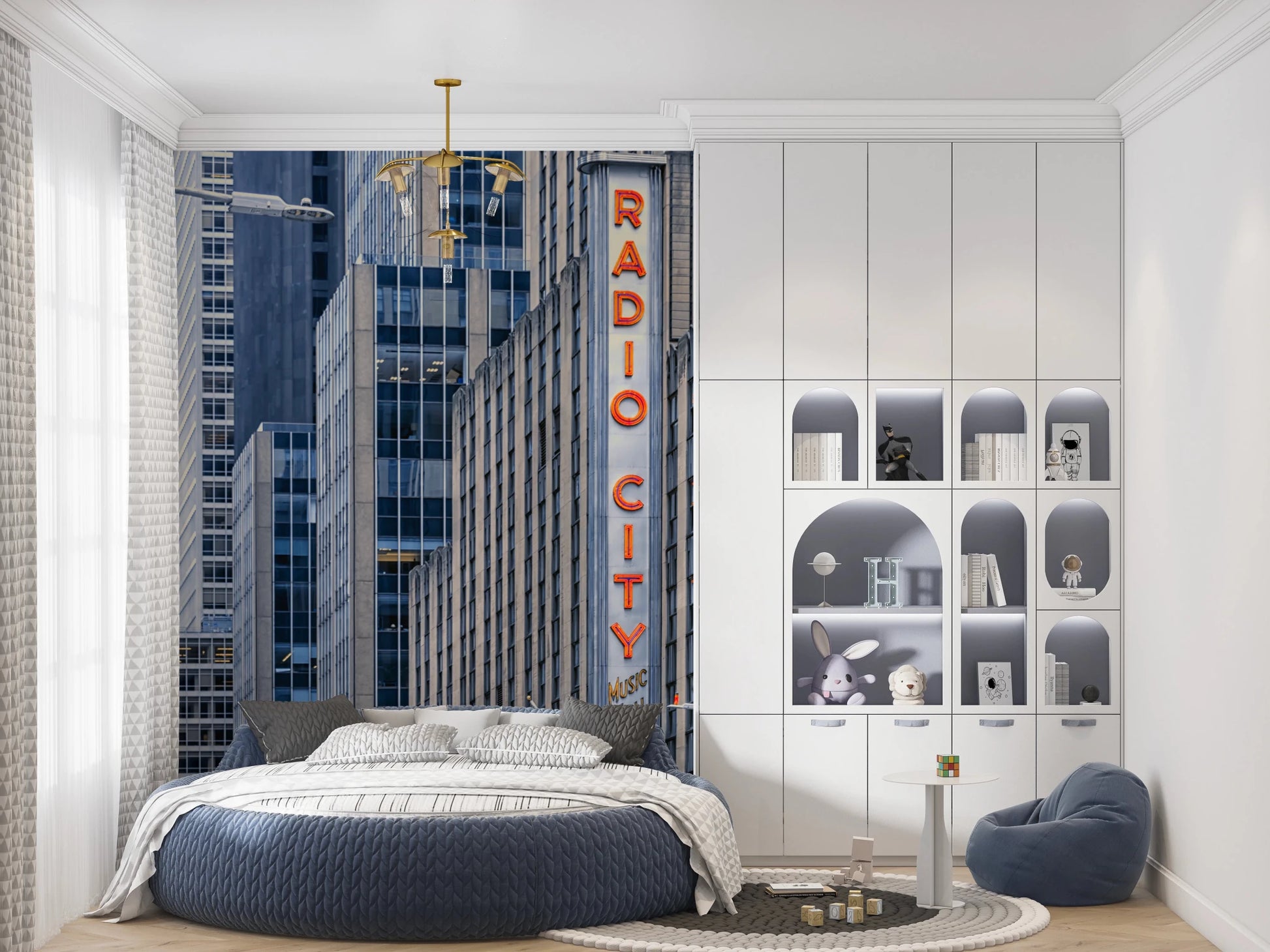 Radio City's Glow Wall Mural
