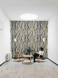 The design has a very polished and luxurious effect on the space.

