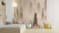 Rainforest Sepia Wallpaper – Neutral Tone Wallpaper