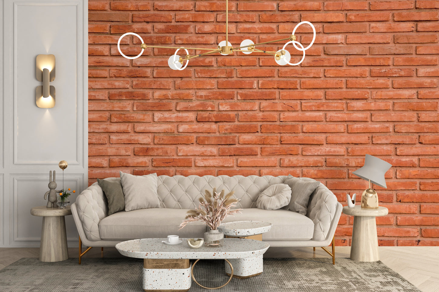 Red Bricks Wallpaper Mural for a professional photography studio backdrop.
