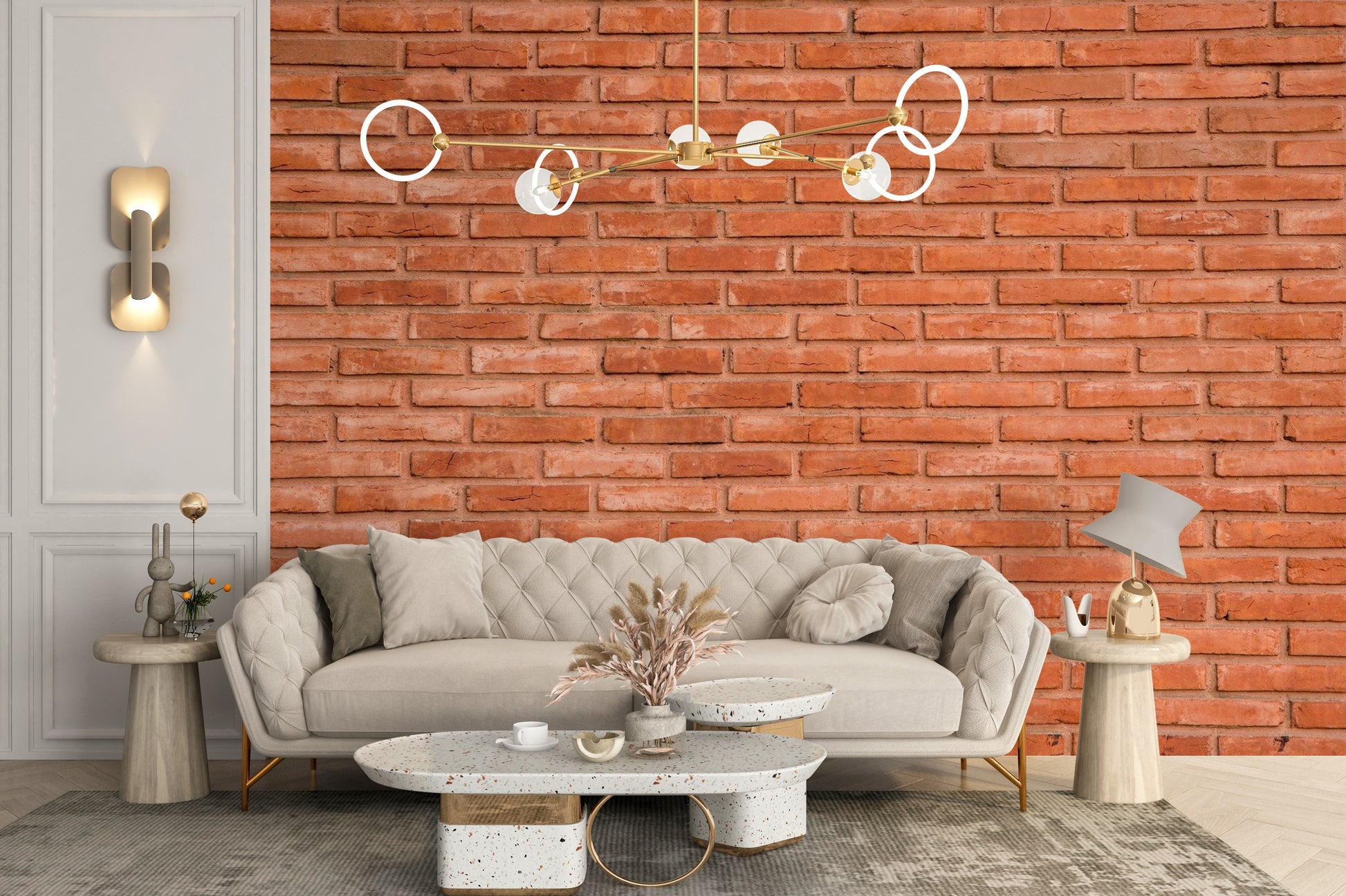 Red Bricks Wallpaper Mural for a professional photography studio backdrop.