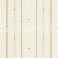 Cozy buttercream and mustard striped wallpaper for living spaces

