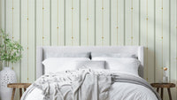 Refined Minimal Stripes Earthy Wallpaper with soft striped pattern

