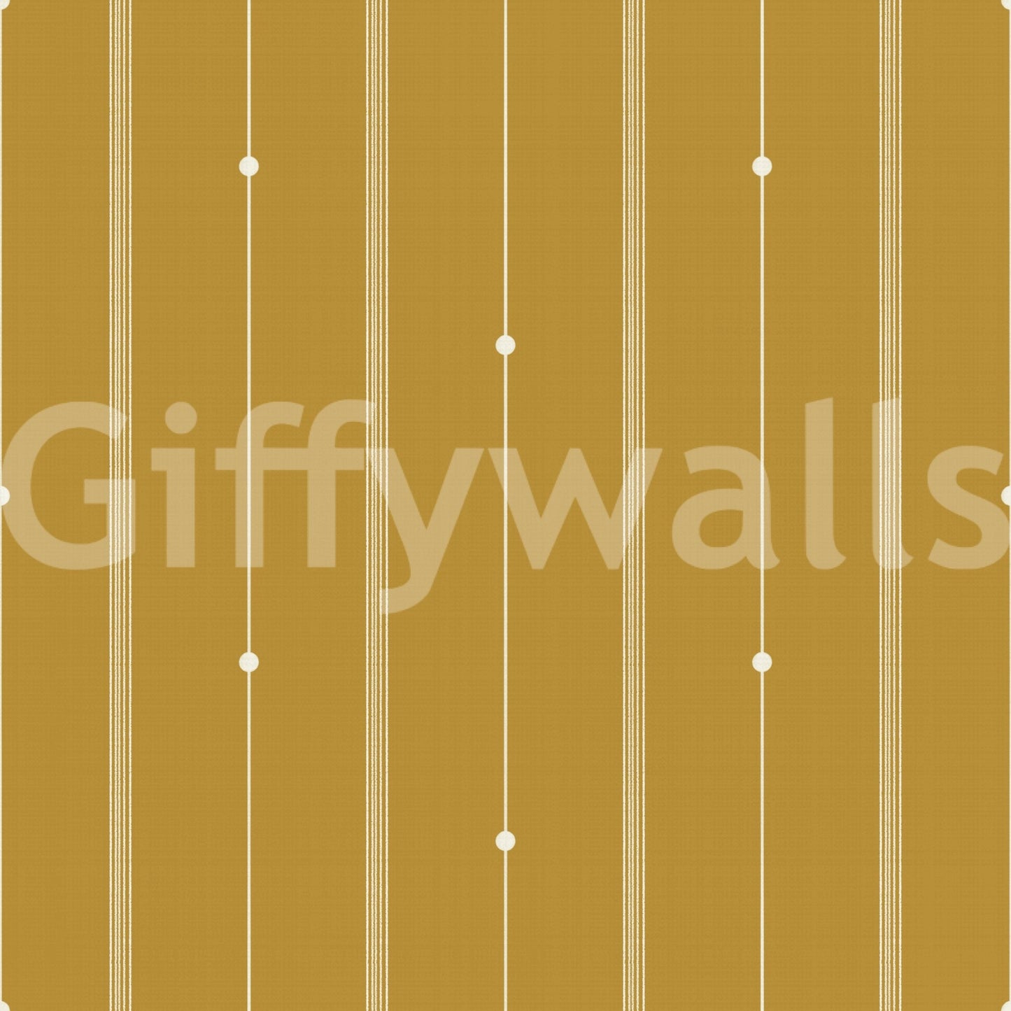 Mustard wallpaper adding energy and elegance to spaces

