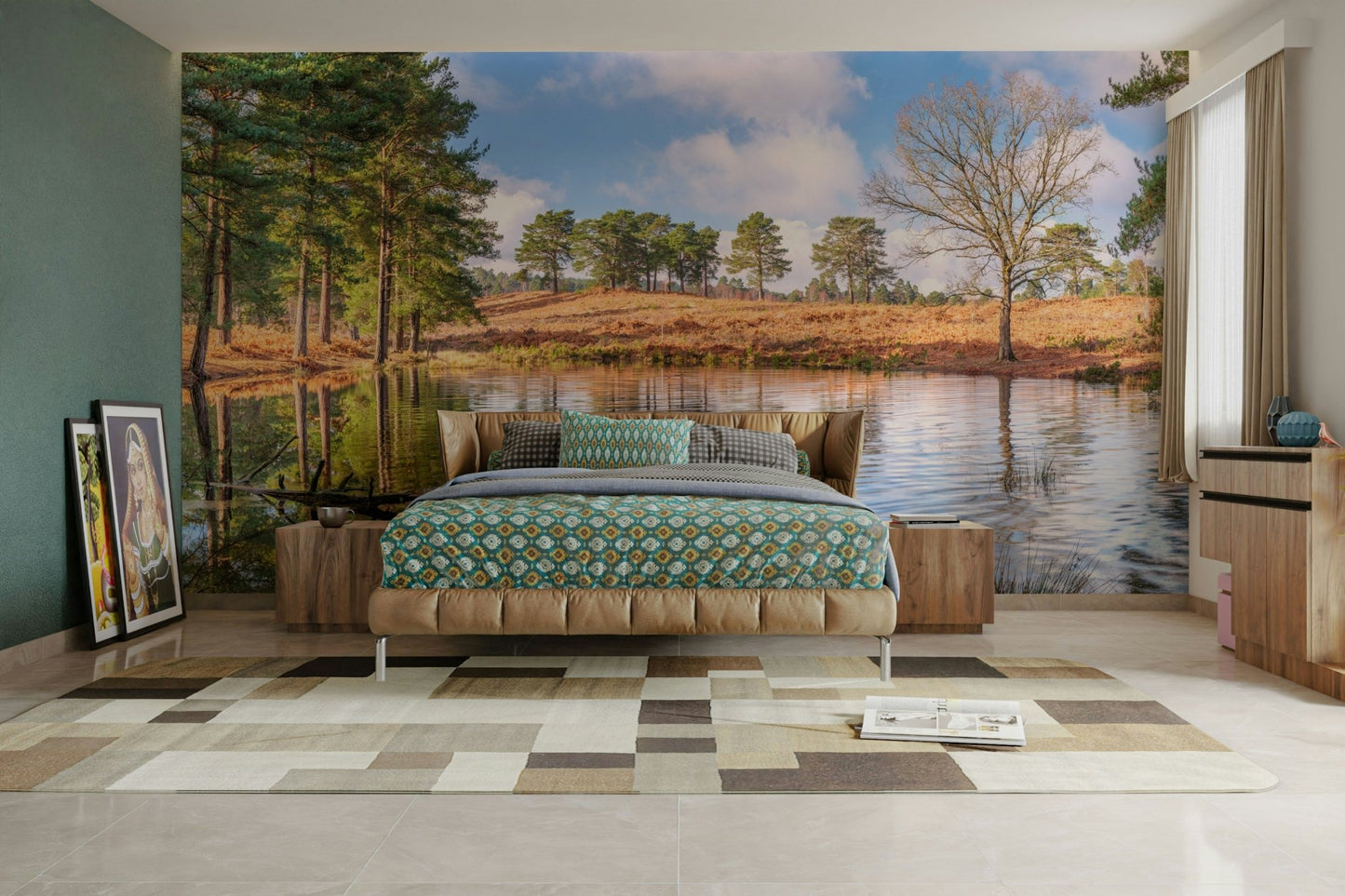 Quiet nature wallpaper mural

