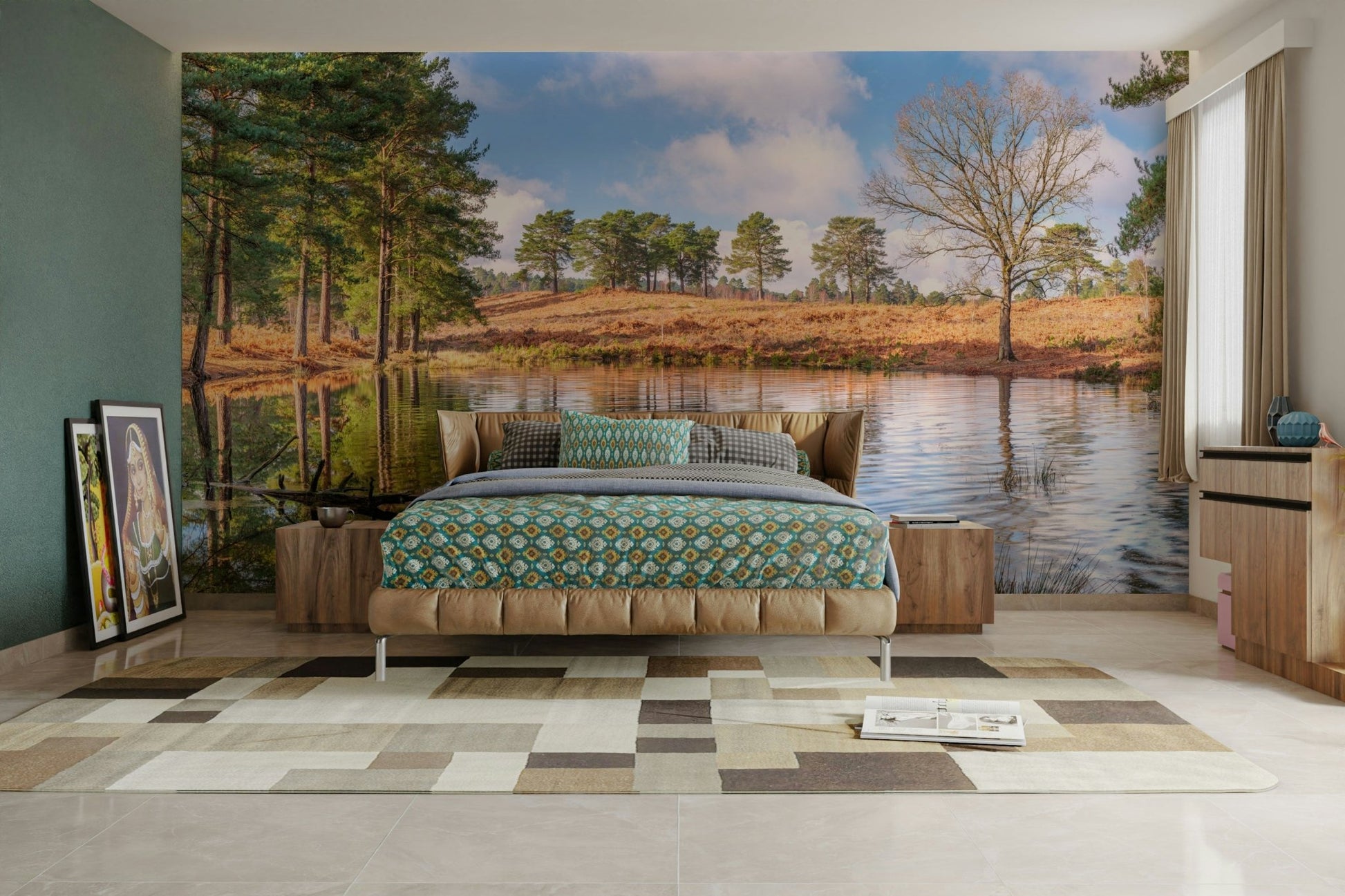 Quiet nature wallpaper mural

