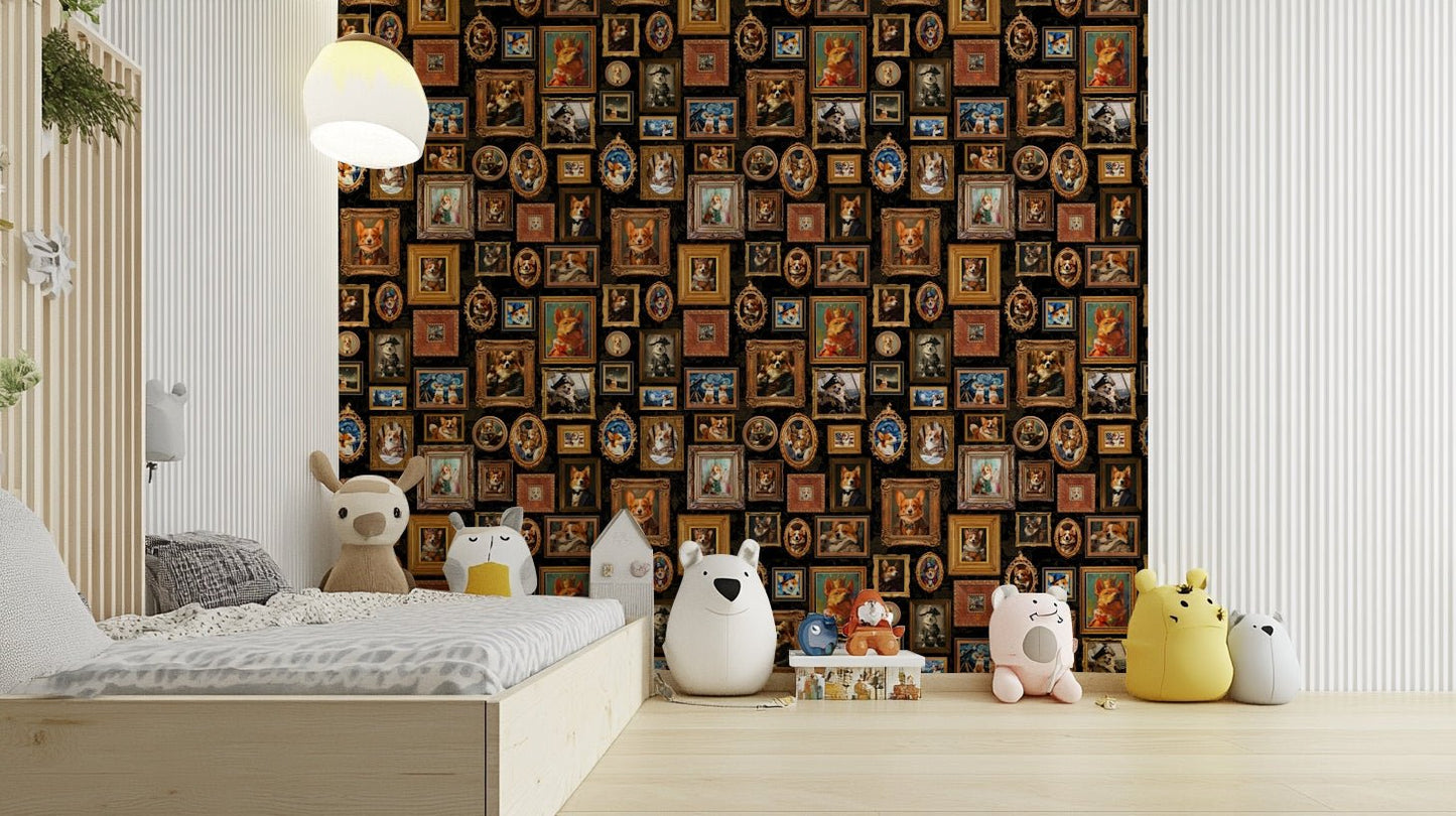 Regal Corgis Gallery Wallpaper.

