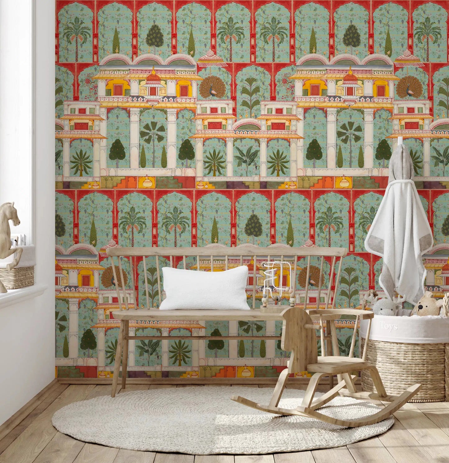 Regal Mughal Garden Wall Mural