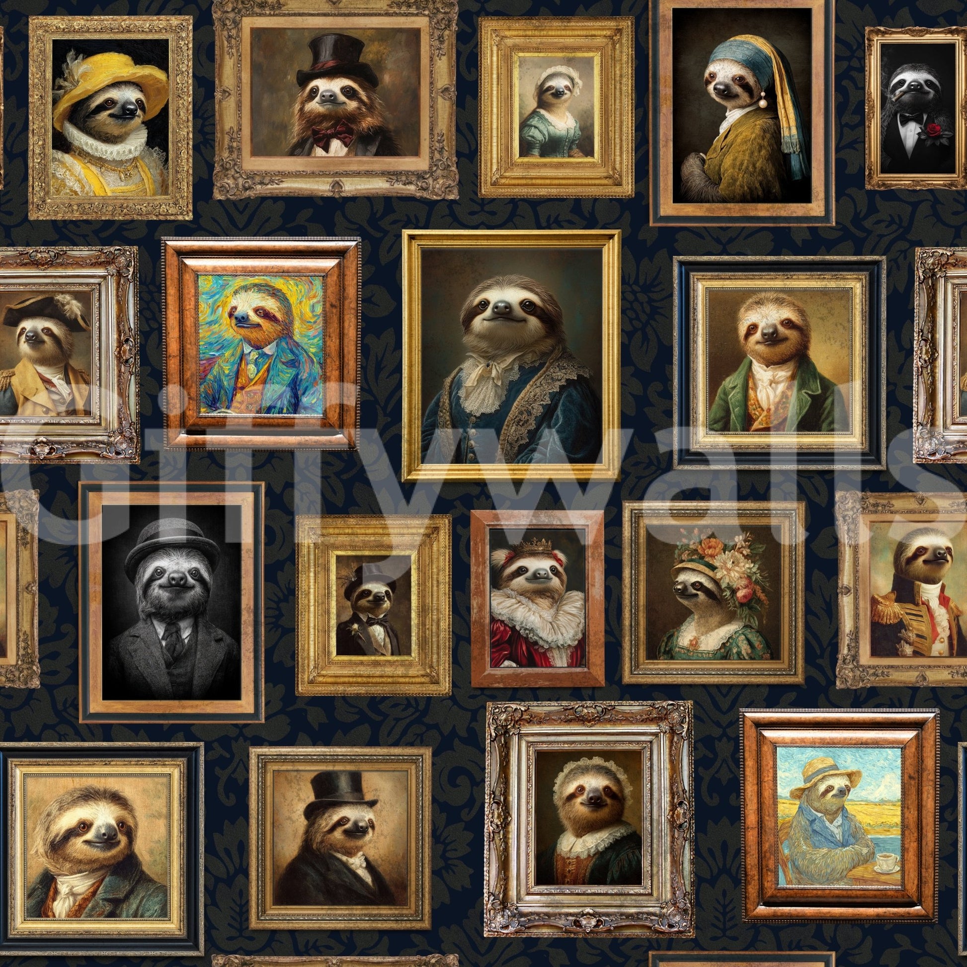 Artistic and unique animal-themed wallpaper.

