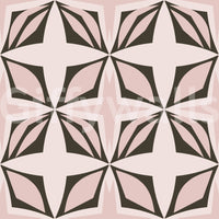 Retro-inspired wallpaper in soft, mature pink and neutral tones Design.