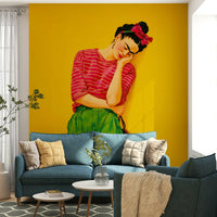 Calming wall art with misty layered textures

