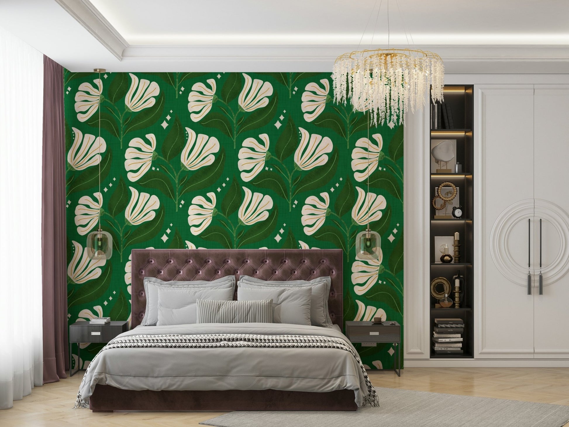 It gives a feeling of vibrant, vintage charm.

