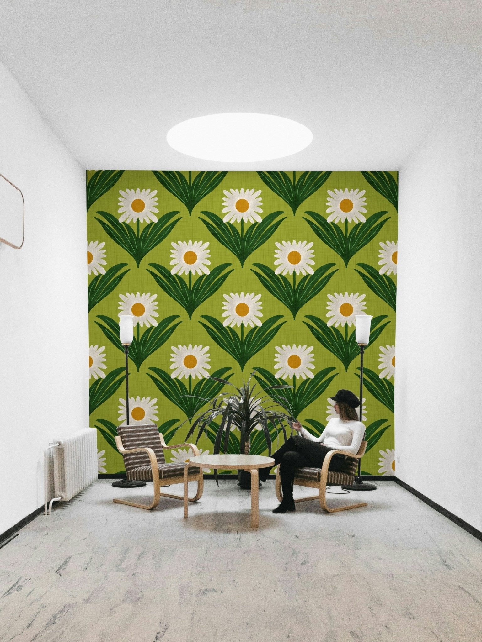 Bright, contrasting colors are used, typical of the era.
