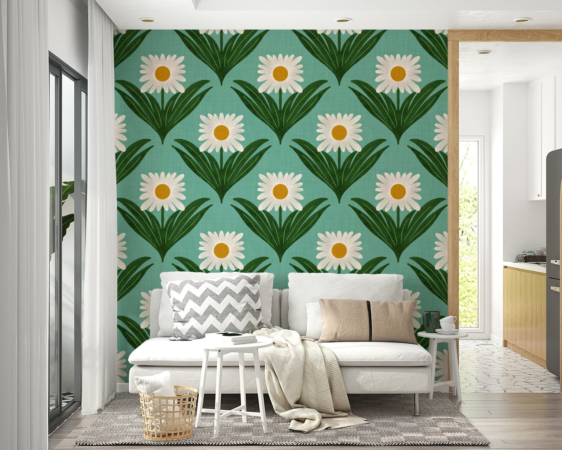 Suitable for a retro, eclectic, or themed interior.
