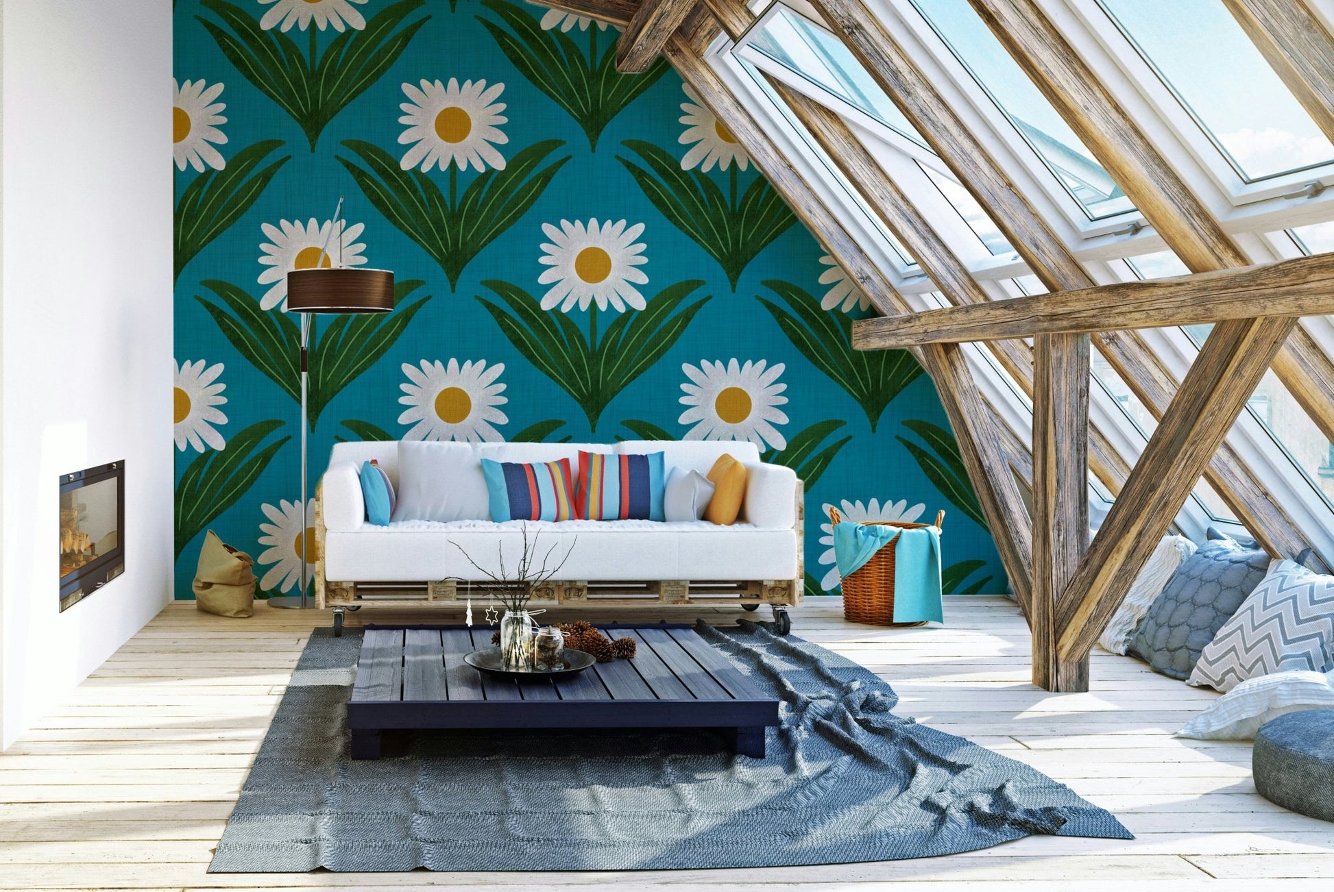 The texture appears smooth and clean, like a graphic print.
