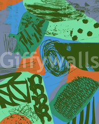 A high-quality serene ocean wall mural for walls.

