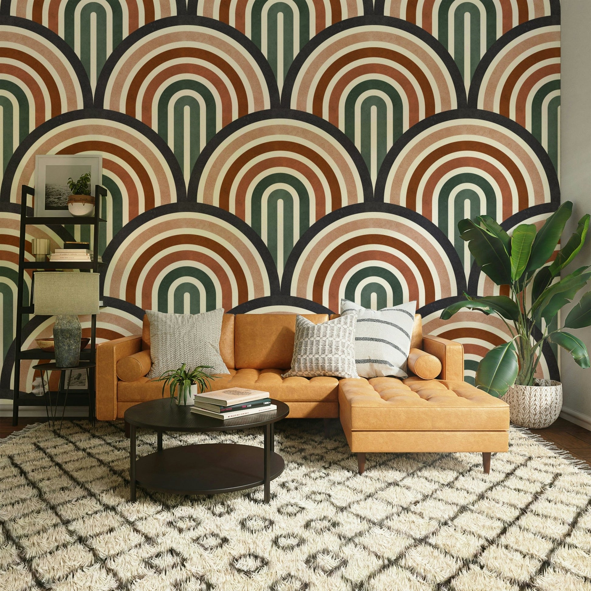 The composition is symmetrical and balanced.

