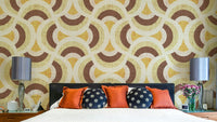A stylish geometric wallpaper pattern.
