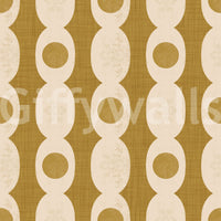 Graphic retro oval shapes creating a vibrant, eye-catching wallpaper.