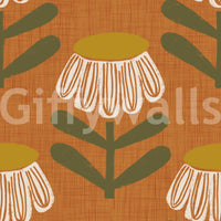 Modern retro floral wall design

