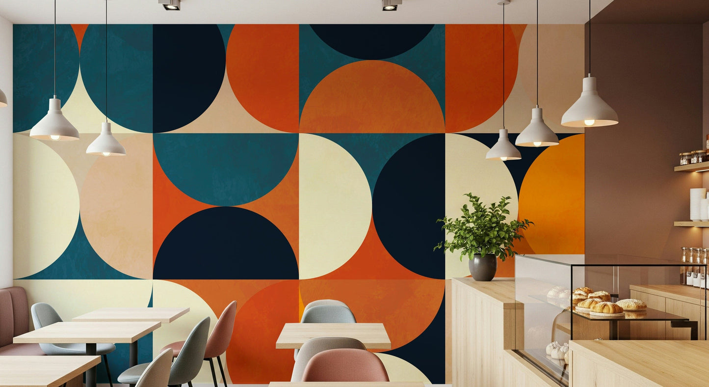 Retro Circles Wall Mural - 2861715