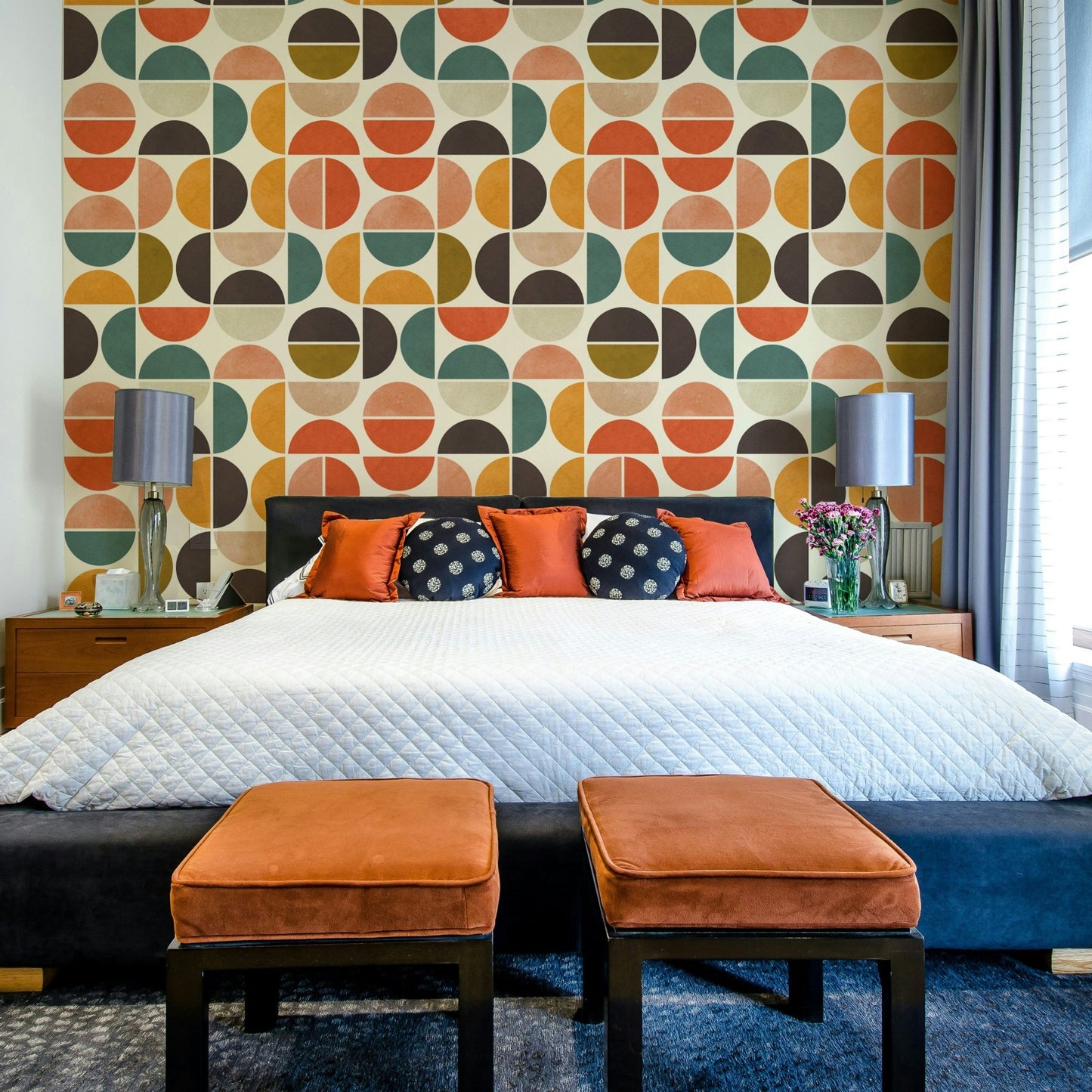 The high-resolution print captures fine details of the lines and colors.

