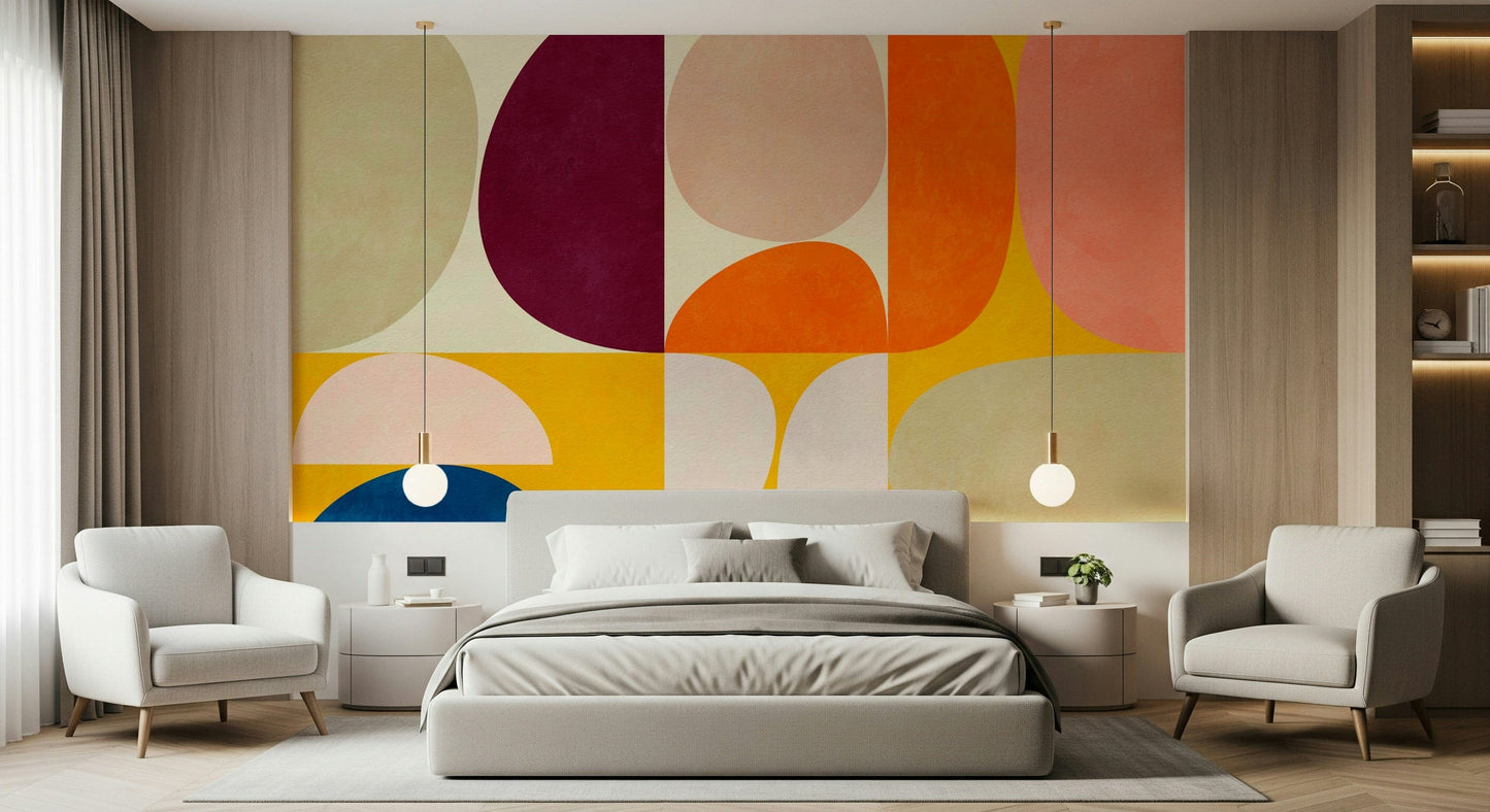 A classic abstract design wallpaper for walls.