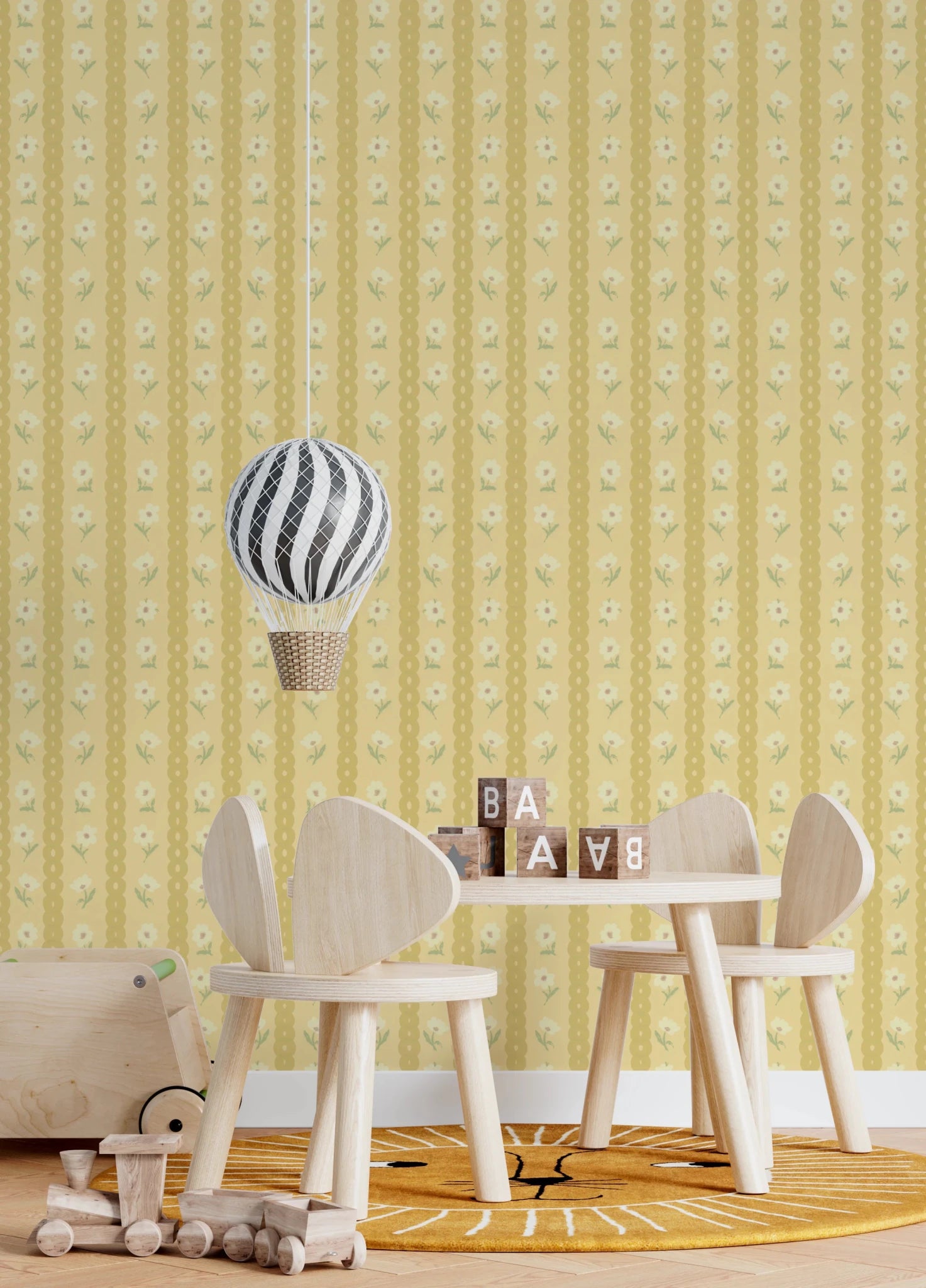 Retro Daisy Chains Wallpaper⁠