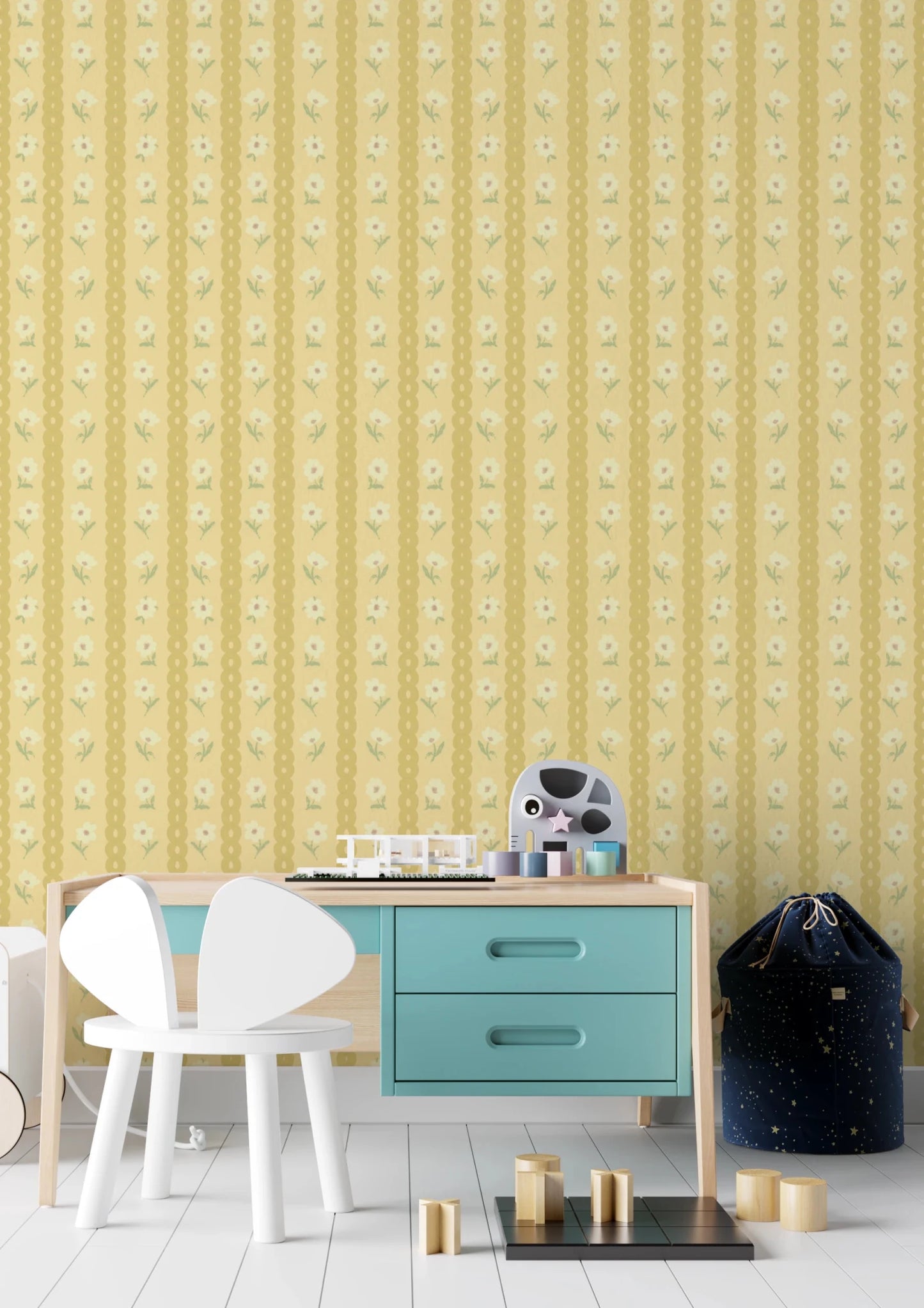 Retro Daisy Chains Wallpaper⁠