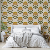 Vintage flower wallpaper for walls

