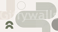 Minimalist Retro Flow Wall Mural