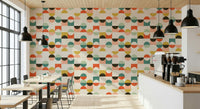 Wall covering product Retro Geo Harmony geometric balance
