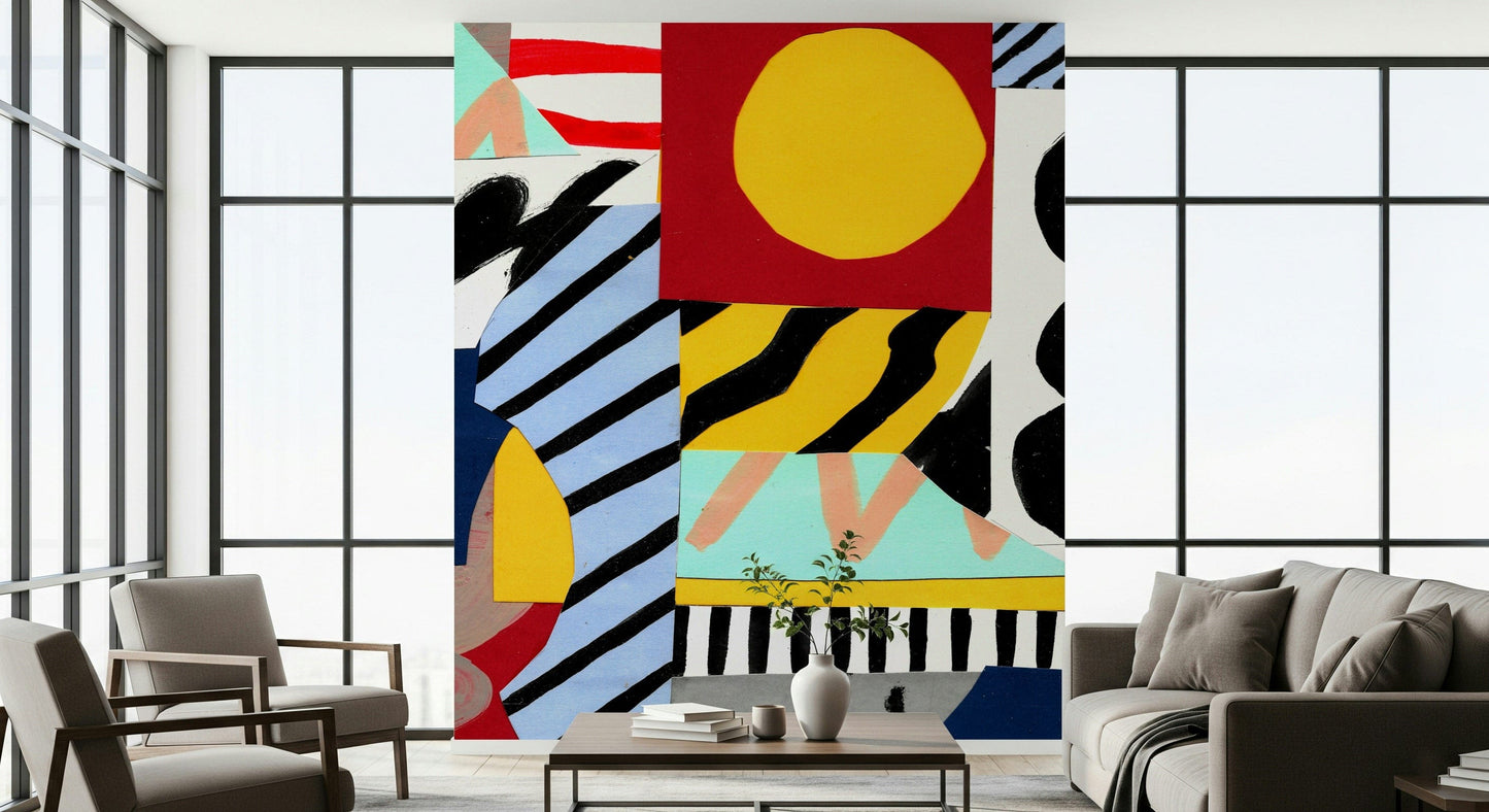 A classic abstract design wallpaper for walls.

