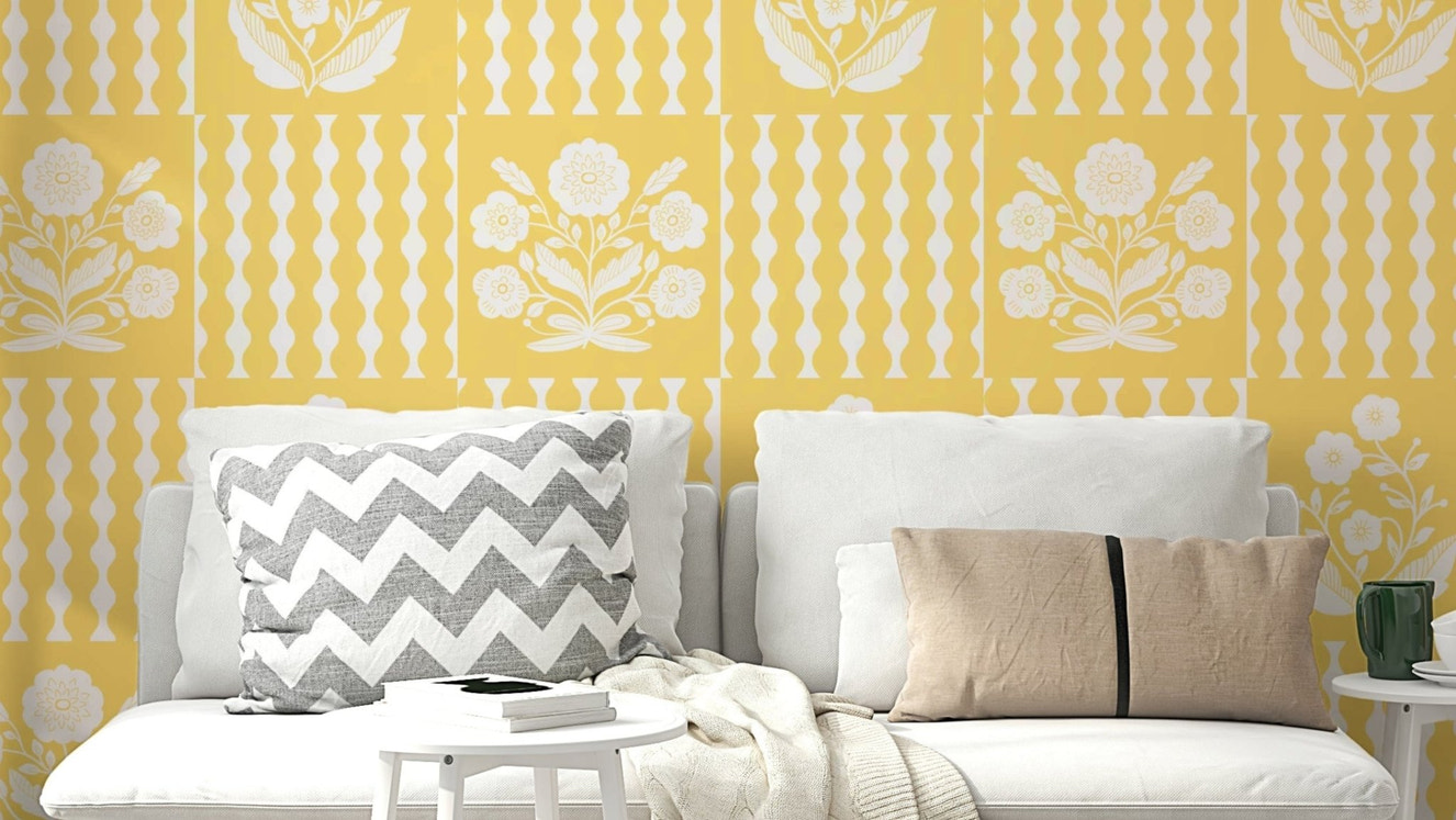 Subtle muted orange or teal.

