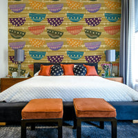 Retro Bowls stylish wall covering