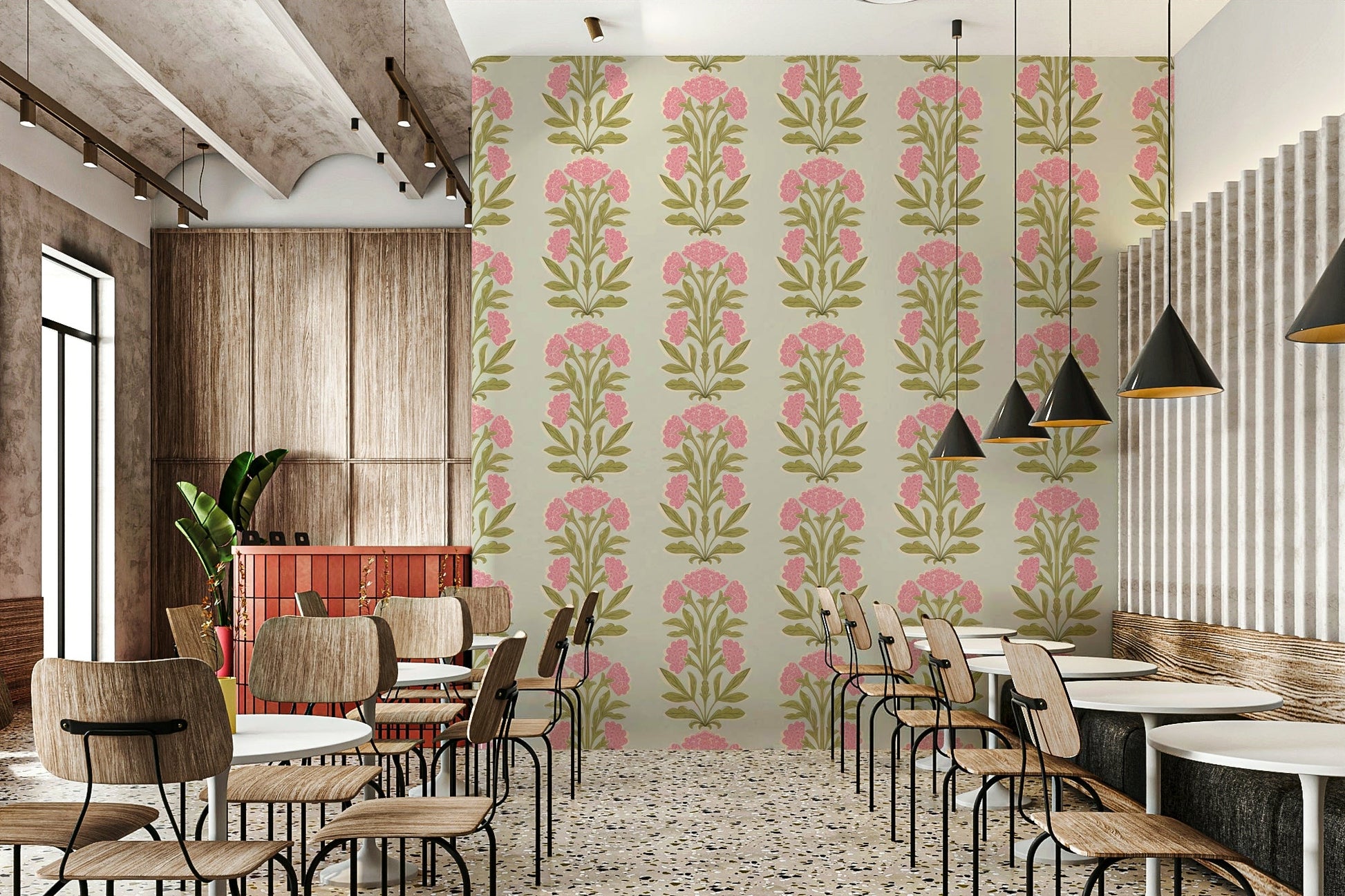 The flowers and stripes are a central focus of the image.

