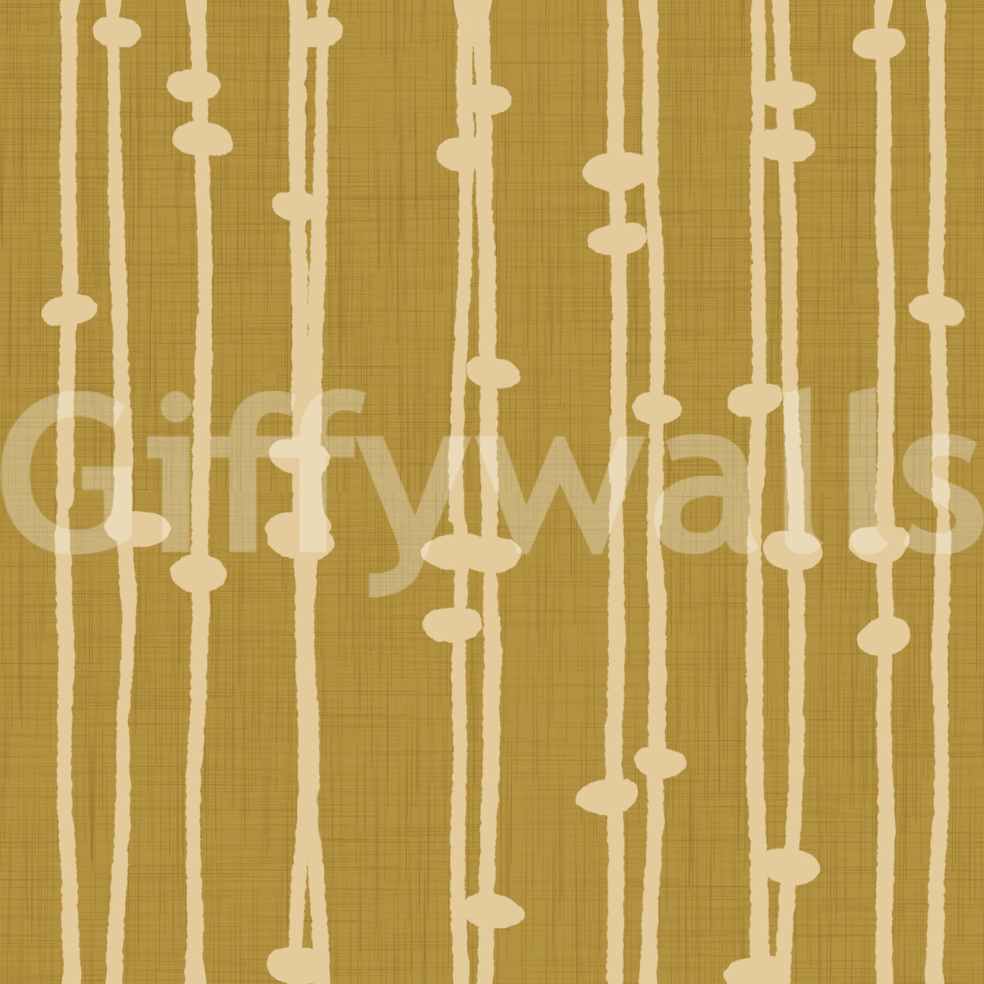 Boho Jewel Tone mustard stripes wallpaper 