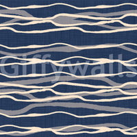 Soft nautical stripes for wall decor
