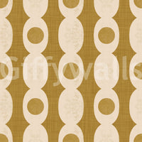 Graphic retro oval shapes creating a vibrant, eye-catching wallpaper.