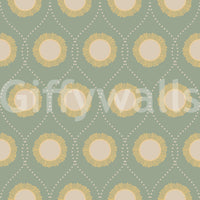 Stylish Retro Radiance design, soft tones, mid-century modern aesthetic wallpaper.